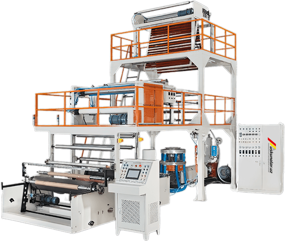 Polietilen rulon (paket) ishlab chiqarish uskunasi US-SL-65*2-1500 (AB)