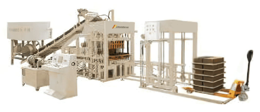 Avtomatik blok g'isht va bruschatka ishlab chiqarish liniyasi- US-QTY4-18