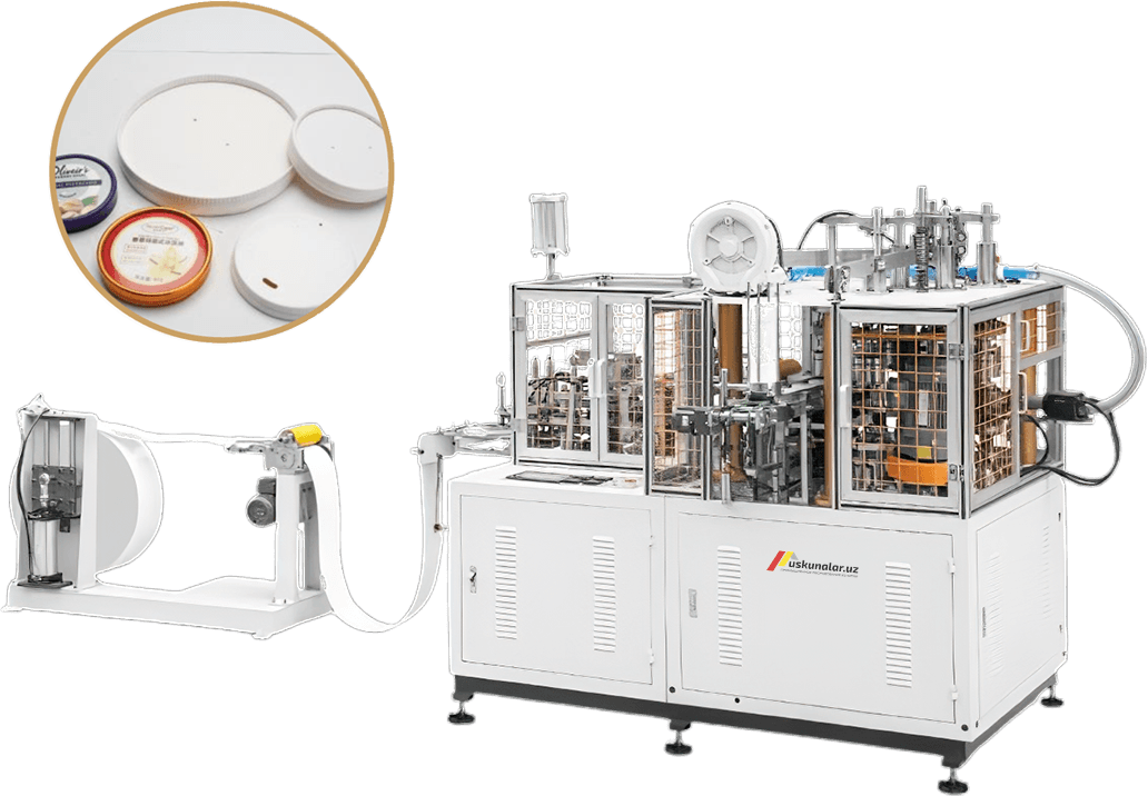 Ustma-ust yig'iladigan qog'oz qopqoqlar ishlab chiqarish uskunasi US-GD-PL100