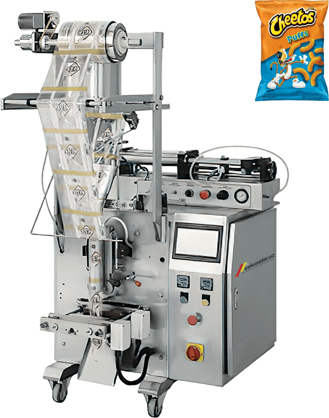 qadoqlash, vertikal qadoqlash, semechka qadoqlash, semechka paketlash, qadoqlash uskunalari, semechka qadoqlash uskunasi, pista qadoqlash uskunasi, pista qadoqlash, soda qadoqlash, granula qadoqlash, kukun qadoqlash